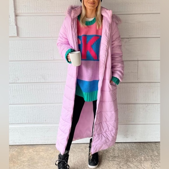 Show‎ Me Your Mumu SNOWMASS PUFFER JACKET in Powder Purple XS - Picture 1 of 5